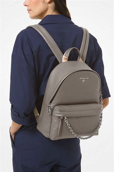 slater medium pebbled leather backpack.